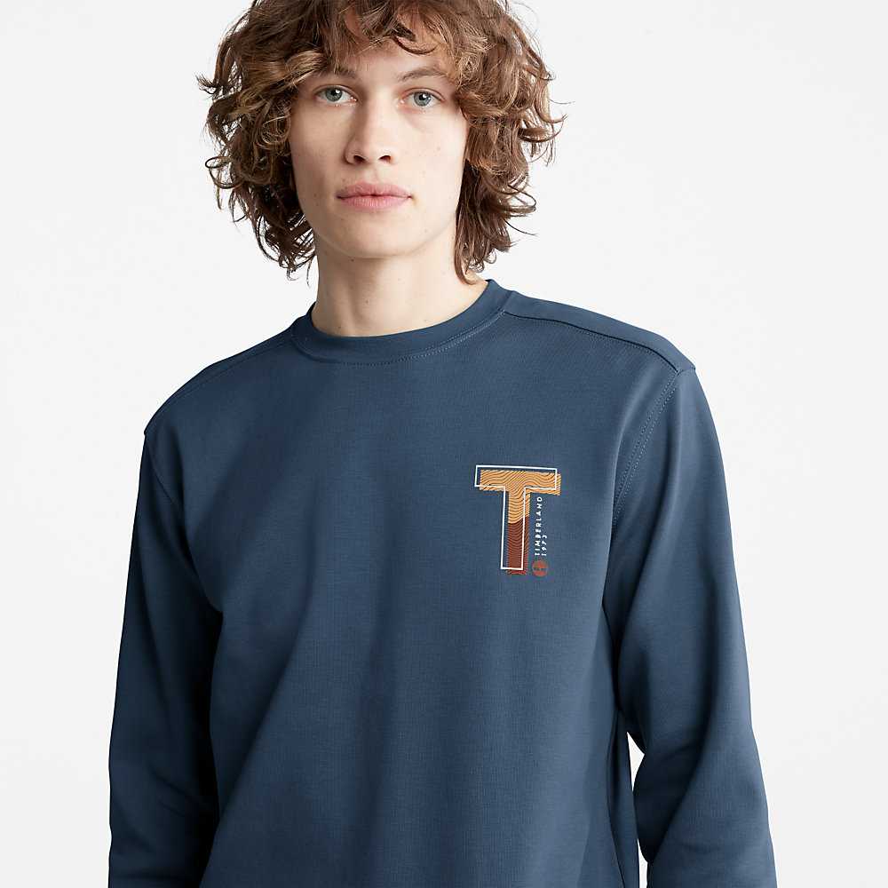 Blue Men's Timberland TimberFresh™ Sweatshirt | Israel-9064837