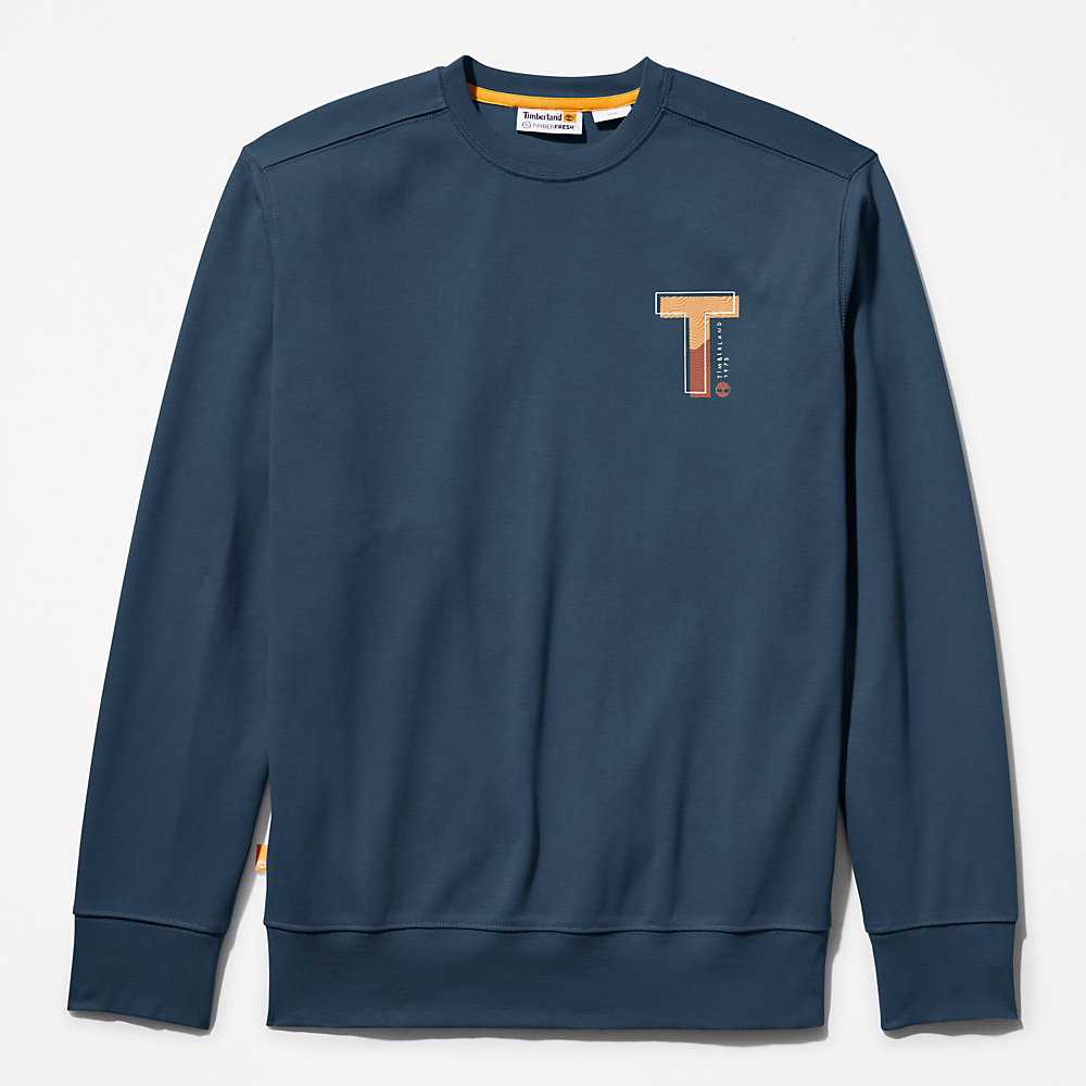 Blue Men's Timberland TimberFresh™ Sweatshirt | Israel-9064837