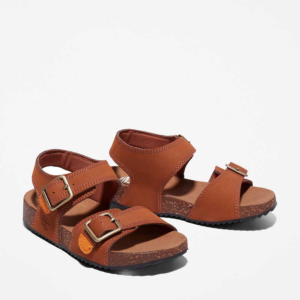 Brown Kids' Timberland Castle Island Sandals | Israel-6412085