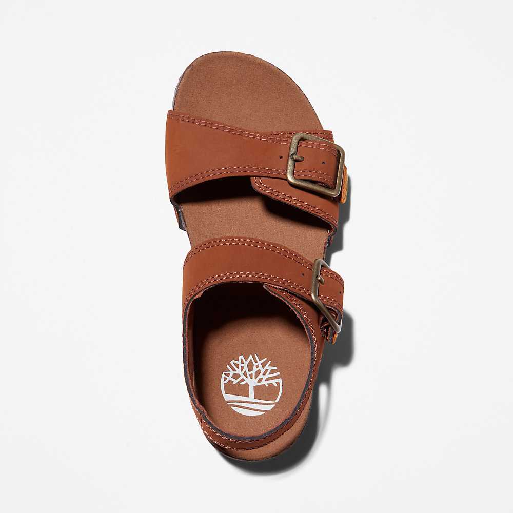 Brown Kids' Timberland Castle Island Sandals | Israel-7391582