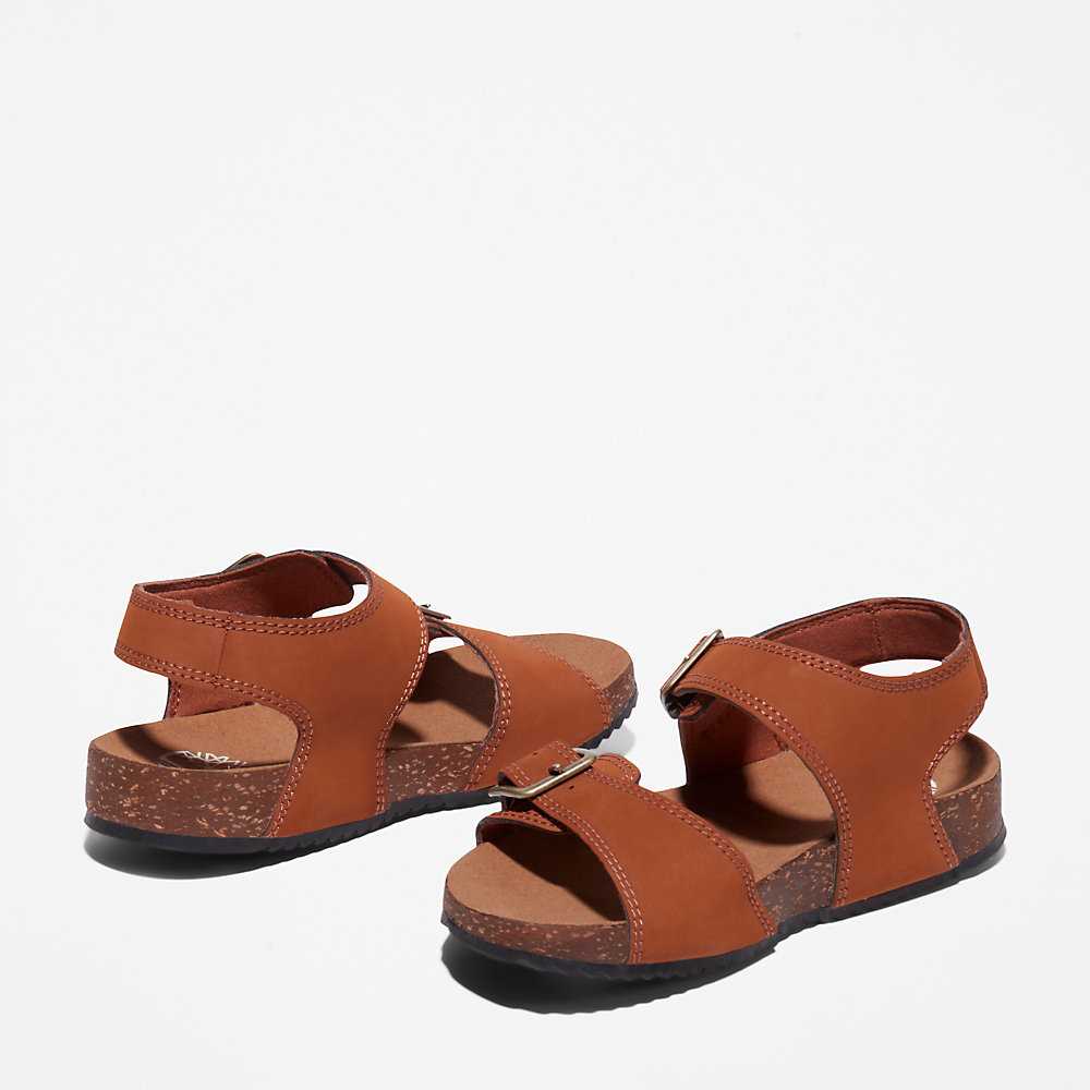 Brown Kids' Timberland Castle Island Sandals | Israel-7391582