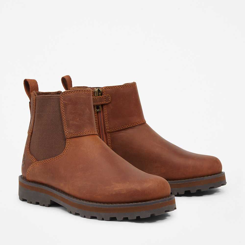 Brown Kids' Timberland Courma Chelsea Boots | Israel-4219539