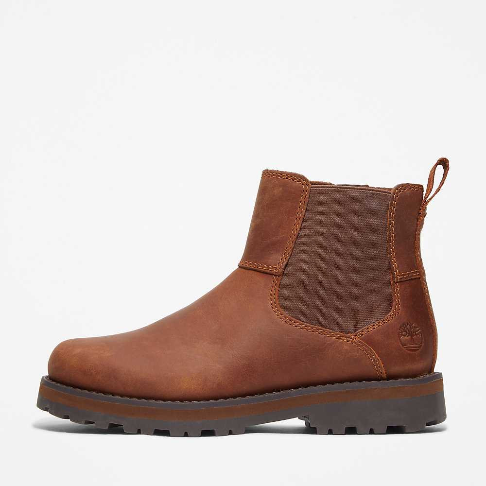 Brown Kids' Timberland Courma Chelsea Boots | Israel-4219539