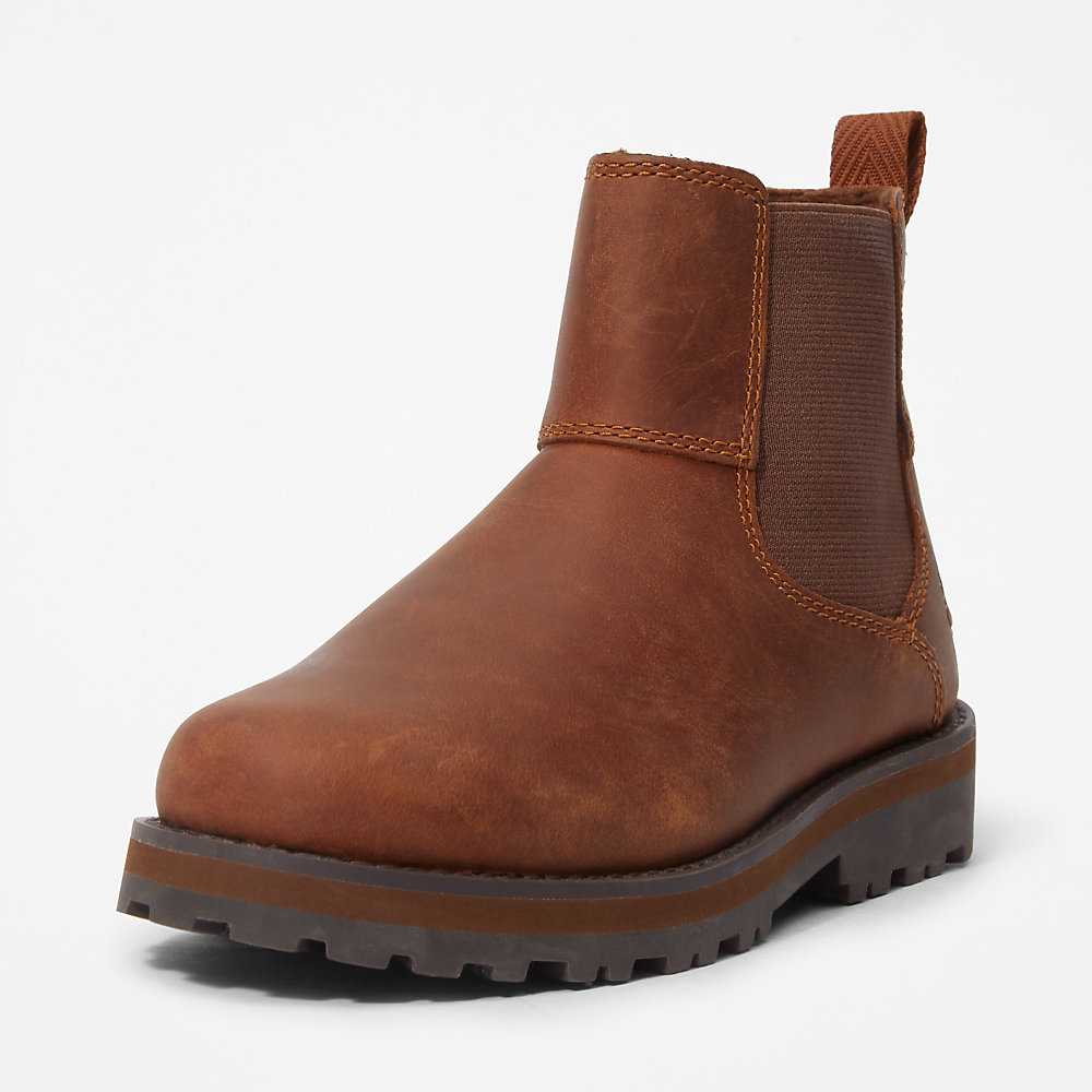 Brown Kids' Timberland Courma Chelsea Boots | Israel-4219539