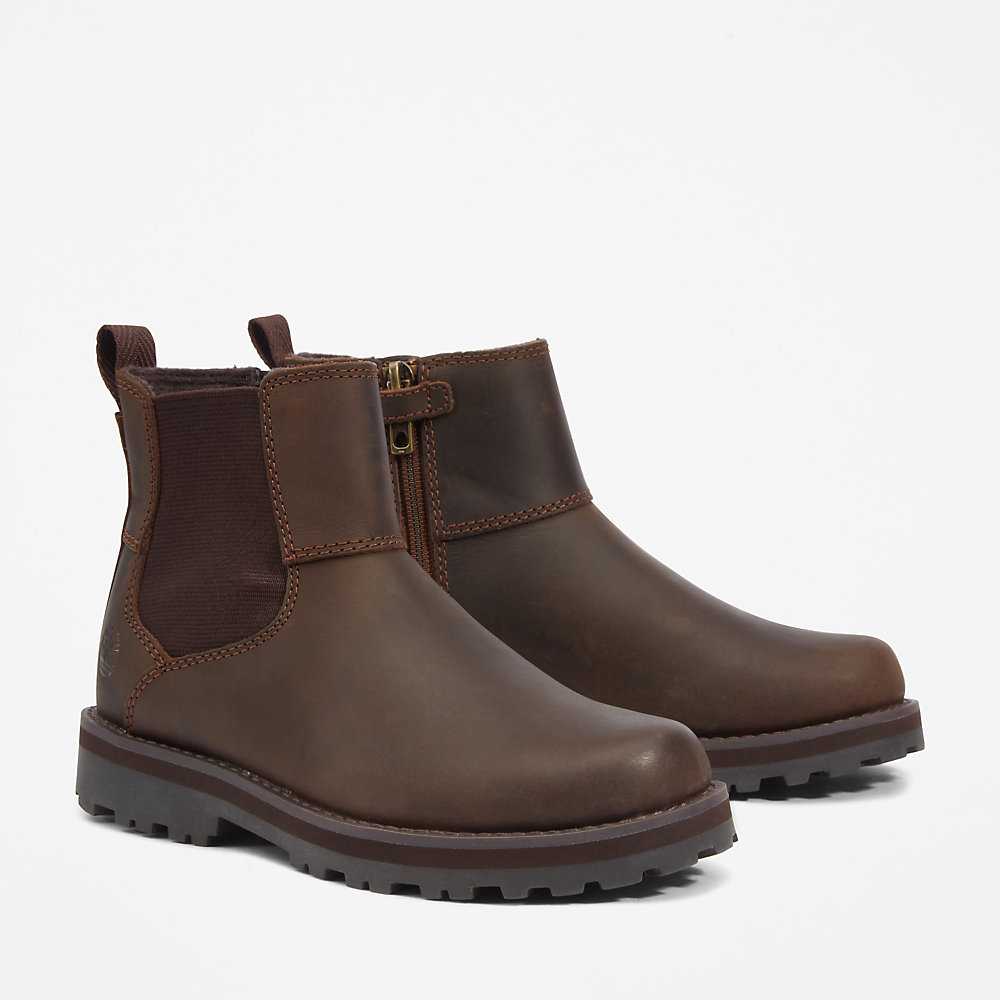 Brown Kids' Timberland Courma Chelsea Boots | Israel-4219540