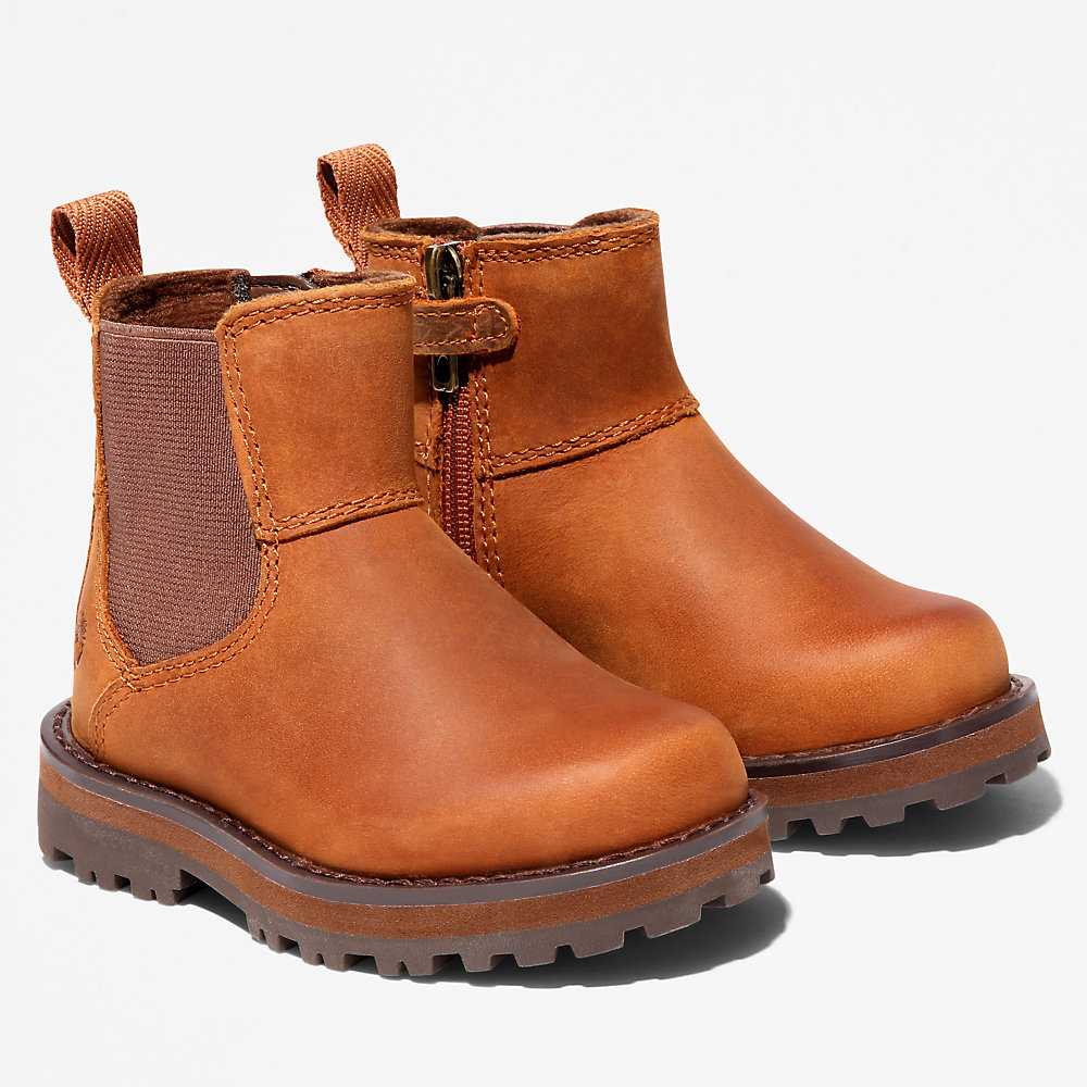 Brown Kids' Timberland Courma Chelsea Boots | Israel-4219551