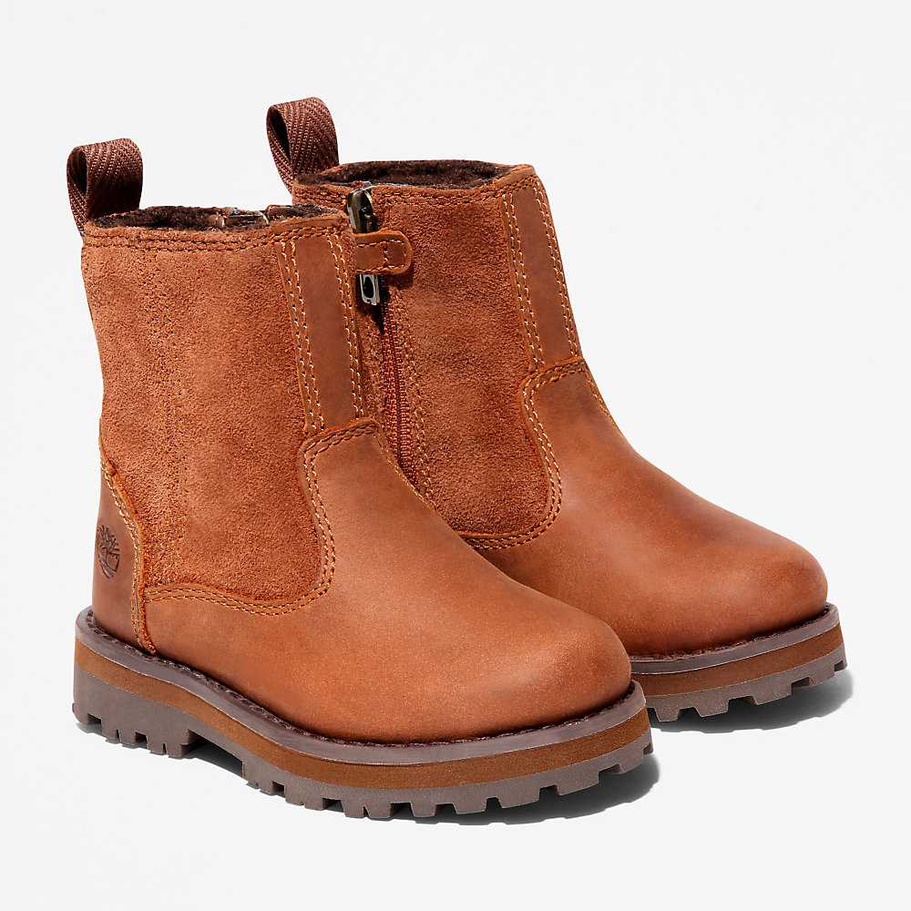 Brown Kids' Timberland Courma Waterproof Boots | Israel-4219536