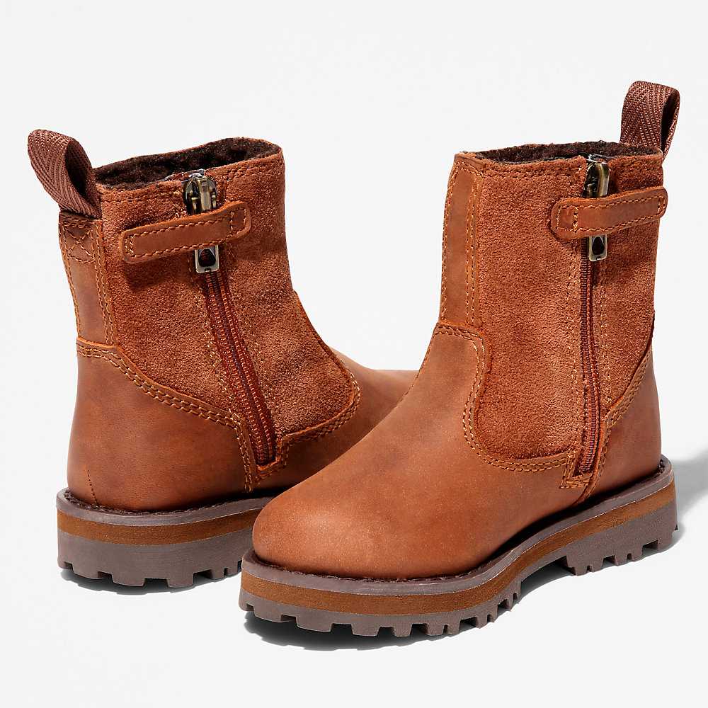 Brown Kids' Timberland Courma Waterproof Boots | Israel-4219536