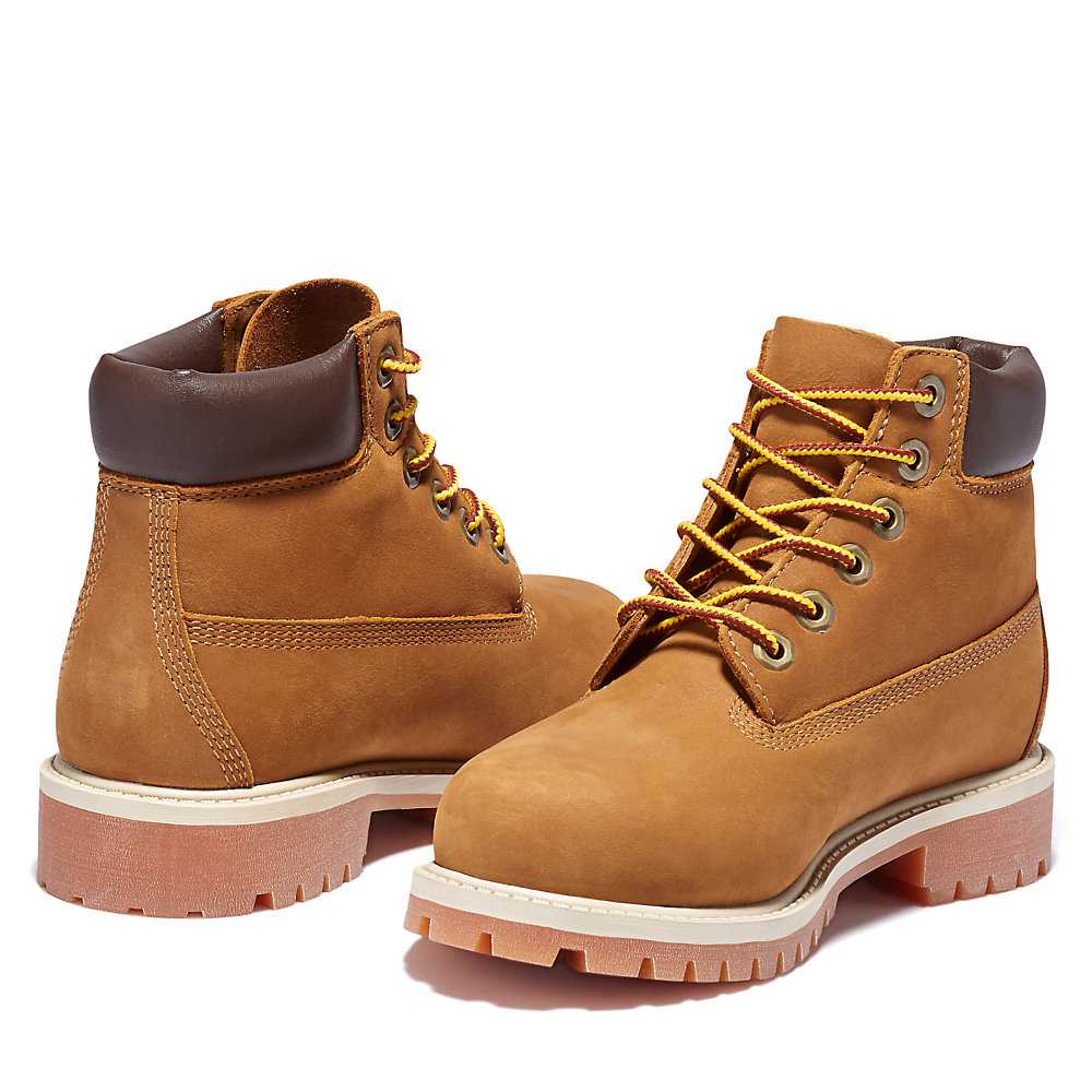 Brown Kids' Timberland Premium® 6 Inch Waterproof Boots | Israel-4219622