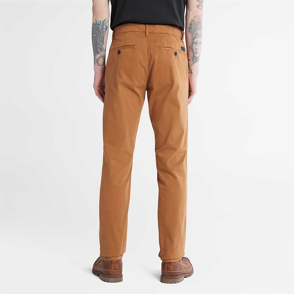 Brown Men's Timberland Anti-odour Ultra-stretchs Pants | Israel-7241386