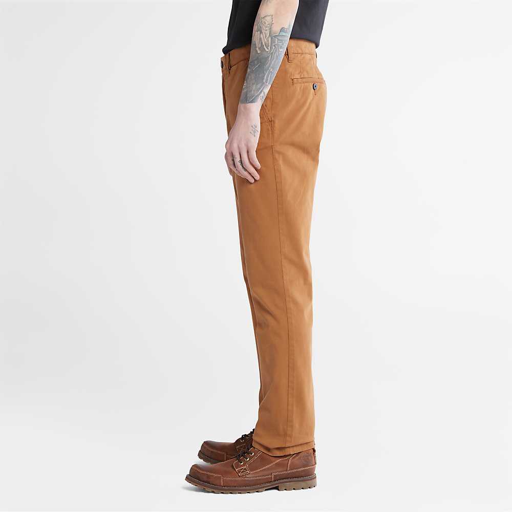 Brown Men's Timberland Anti-odour Ultra-stretchs Pants | Israel-7241386