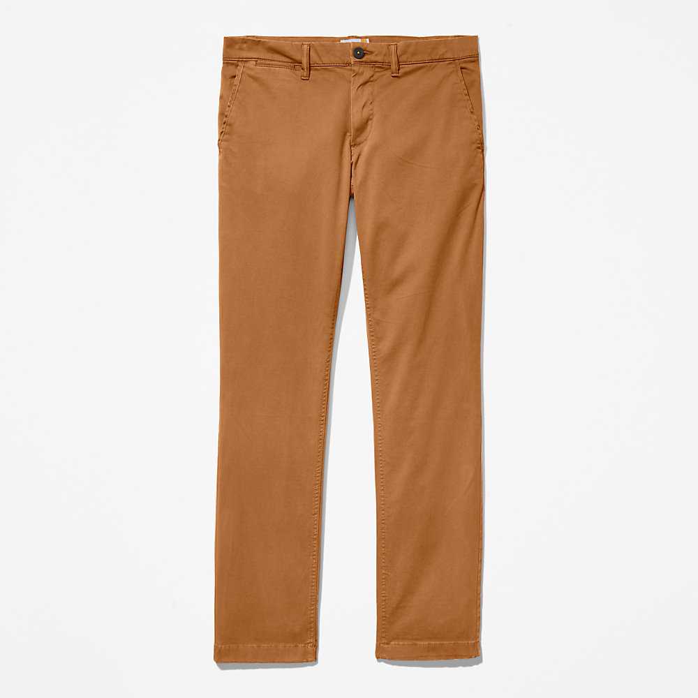 Brown Men's Timberland Anti-odour Ultra-stretchs Pants | Israel-7241386