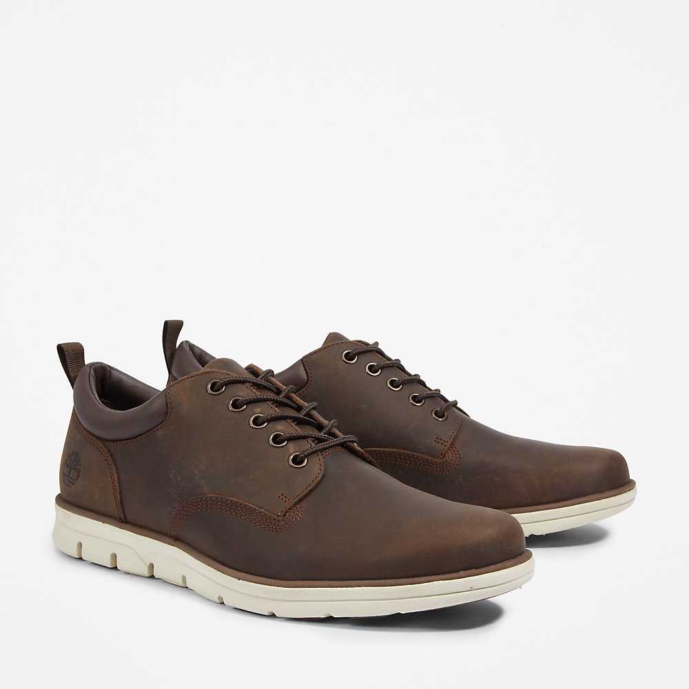 Brown Men's Timberland Bradstreet Leather Oxfords Shoes | Israel-2783061