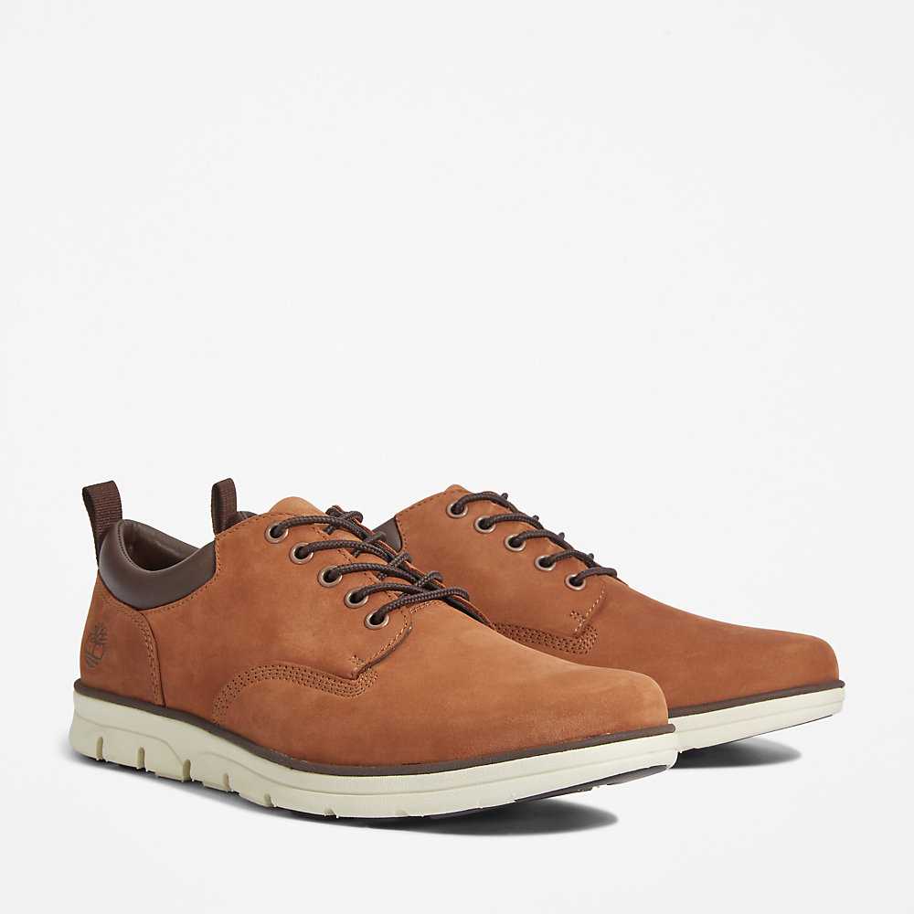 Brown Men's Timberland Bradstreet Leather Oxfords Shoes | Israel-7653210