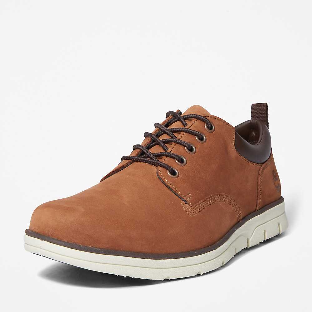 Brown Men's Timberland Bradstreet Leather Oxfords Shoes | Israel-7653210