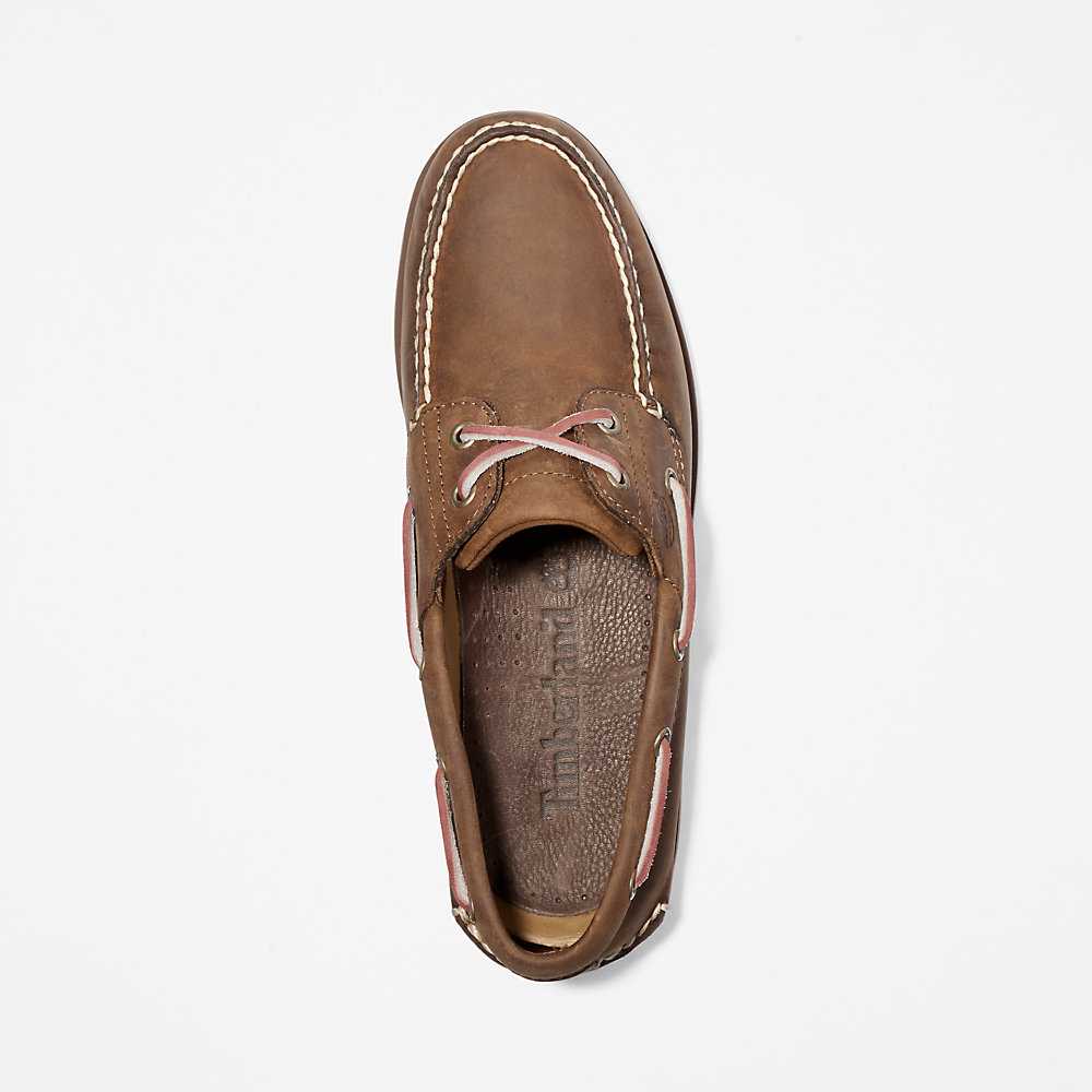 Brown Men's Timberland Classic Boat Shoes | Israel-1025768