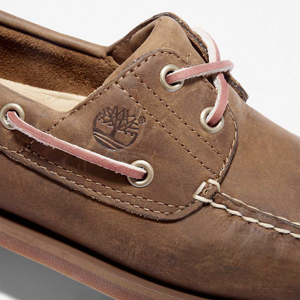 Brown Men's Timberland Classic Boat Shoes | Israel-1025768