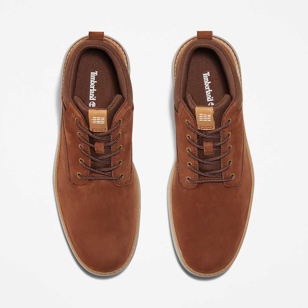 Brown Men's Timberland Cross Mark Chukka Boots | Israel-2395786