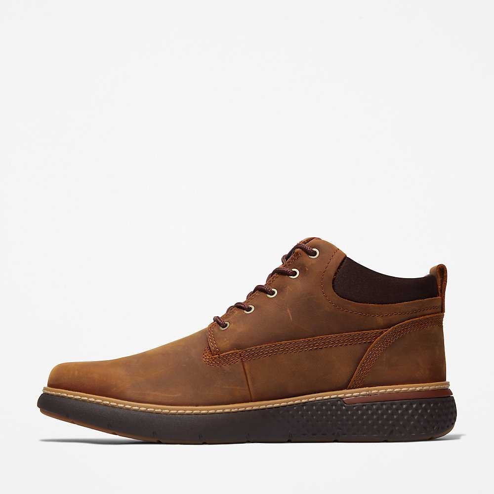 Brown Men's Timberland Cross Mark Gore-Tex® Booties | Israel-2014369