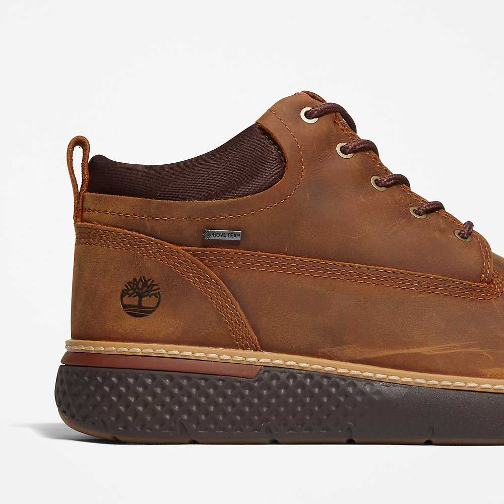 Brown Men's Timberland Cross Mark Gore-Tex® Booties | Israel-2014369