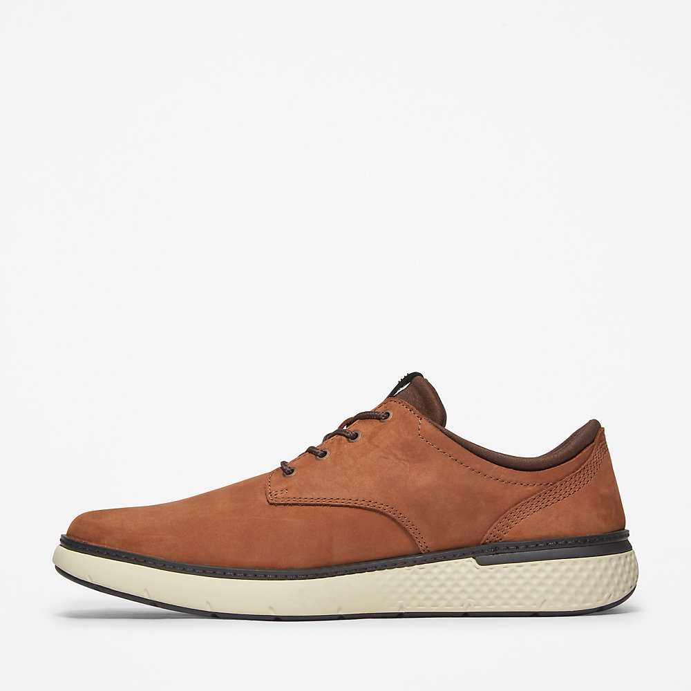 Brown Men's Timberland Cross Mark Oxfords Shoes | Israel-2307849