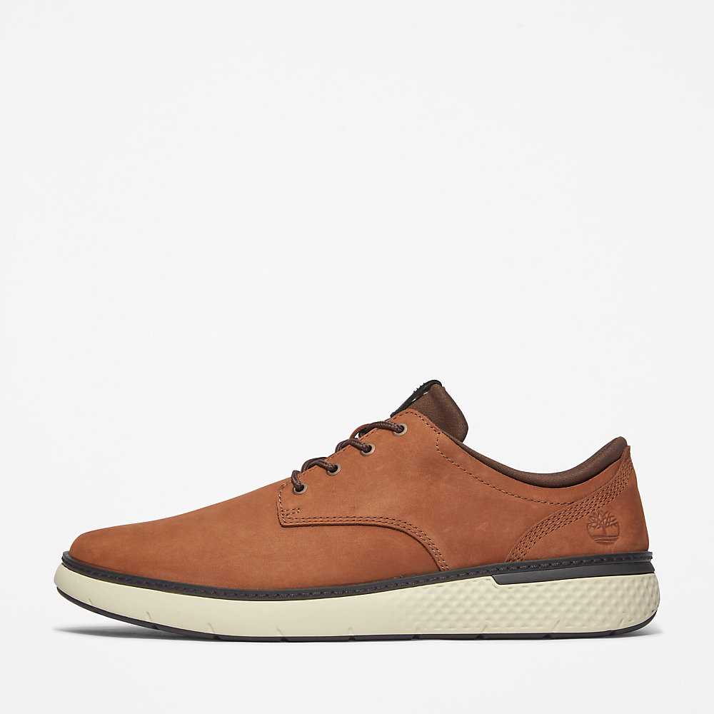 Brown Men's Timberland Cross Mark Oxfords Shoes | Israel-2307849