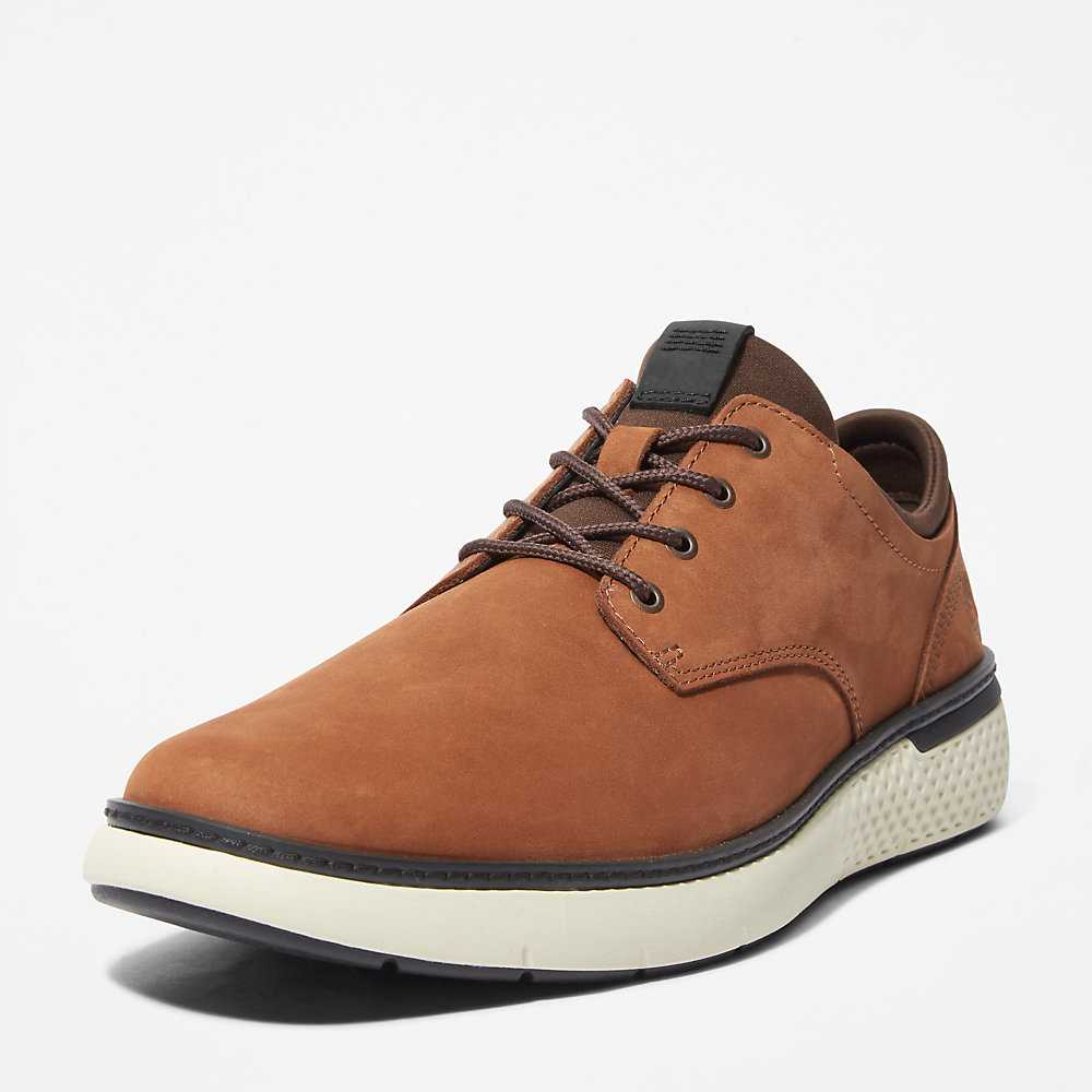 Brown Men's Timberland Cross Mark Oxfords Shoes | Israel-2307849