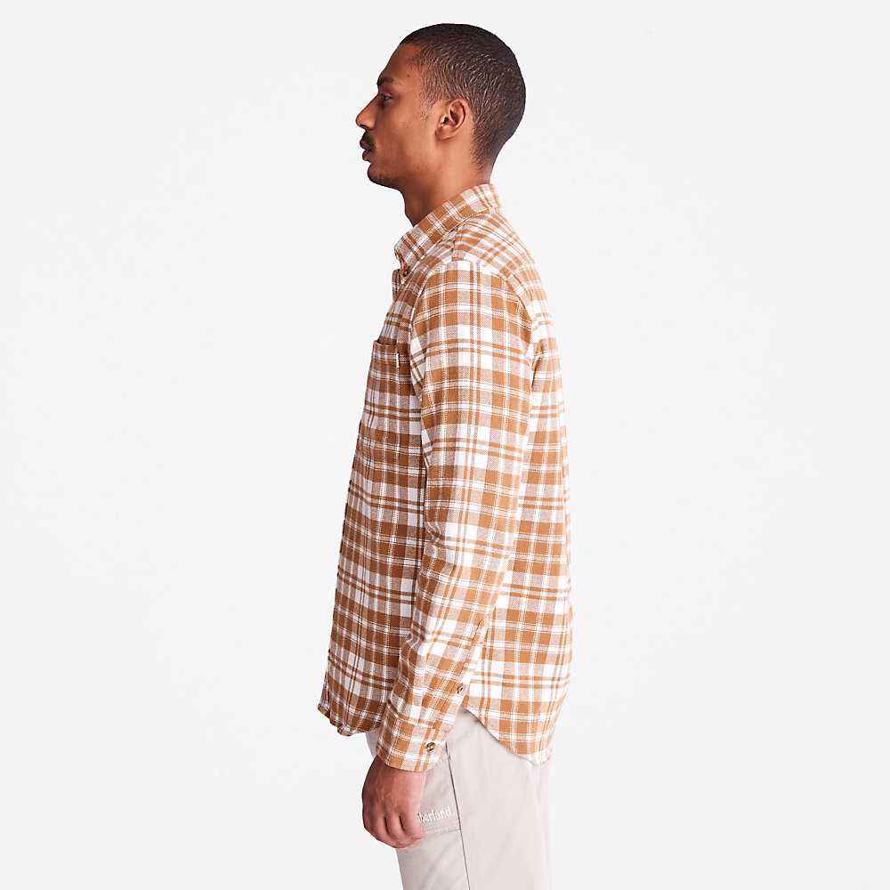 Brown Men's Timberland Flannel Check Shirt | Israel-4321857