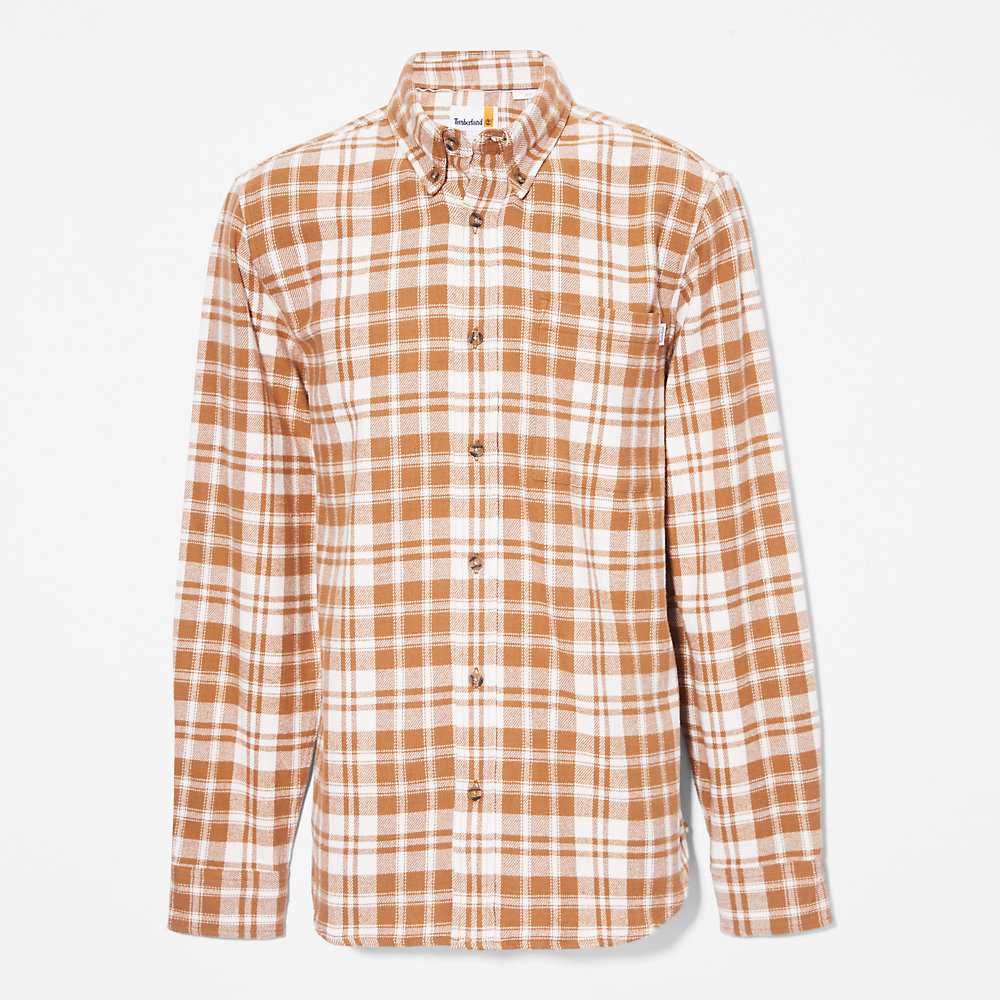 Brown Men's Timberland Flannel Check Shirt | Israel-4321857