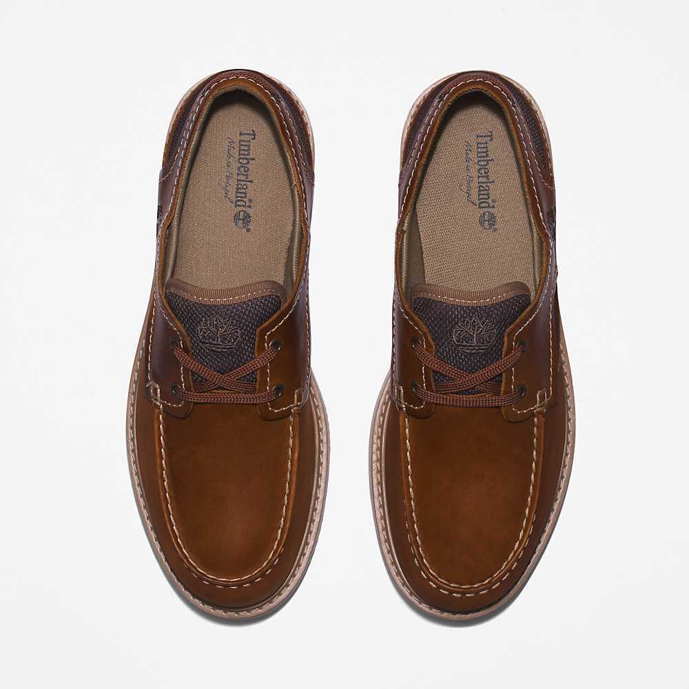 Brown Men's Timberland Newmarket II Boat Shoes | Israel-8927460