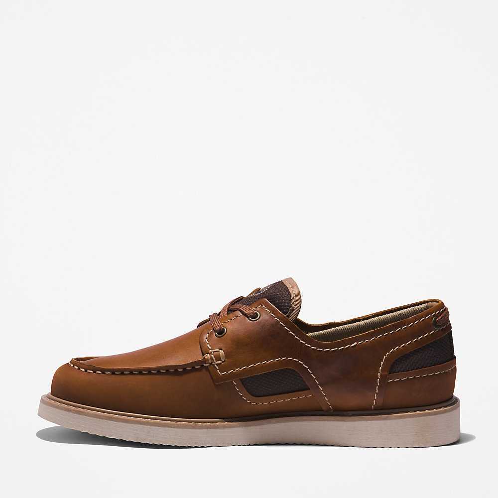 Brown Men's Timberland Newmarket II Boat Shoes | Israel-8927460