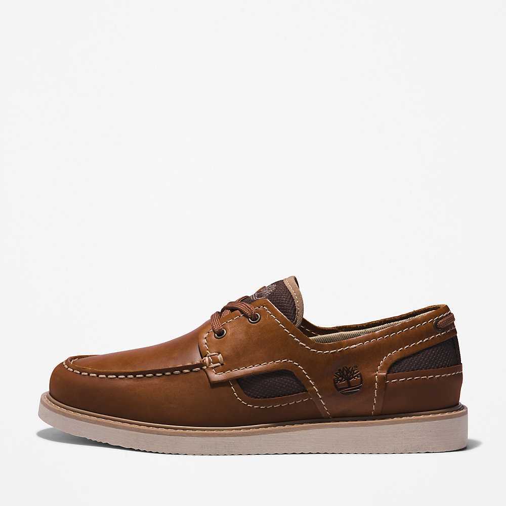 Brown Men's Timberland Newmarket II Boat Shoes | Israel-8927460