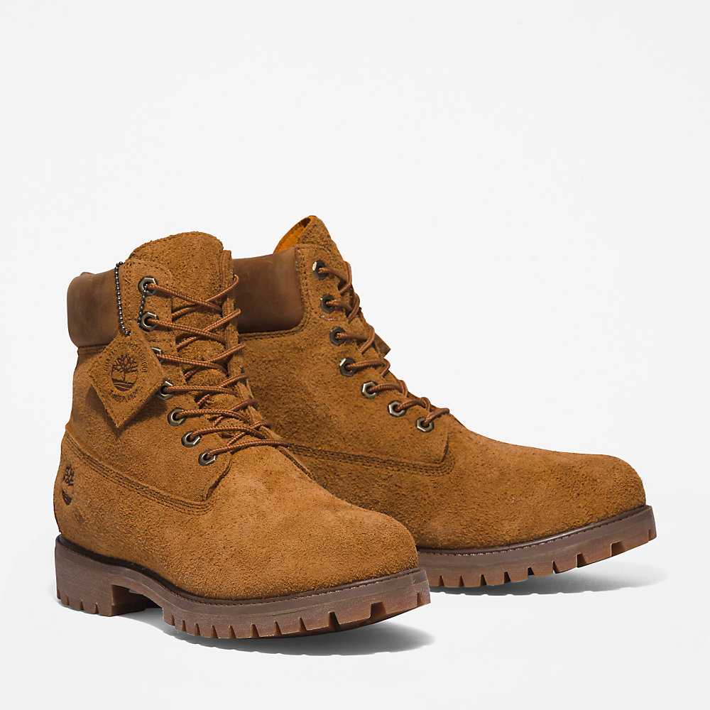 Brown Men's Timberland Premium® 6 Inch Waterproof Boots | Israel-5194607