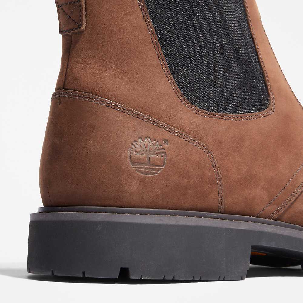 Brown Men's Timberland Stormbucks Chelsea Boots | Israel-6138452