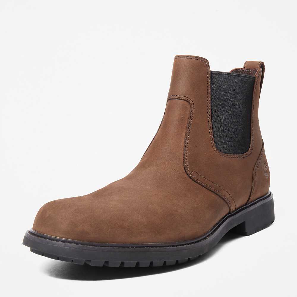 Brown Men's Timberland Stormbucks Chelsea Boots | Israel-6138452