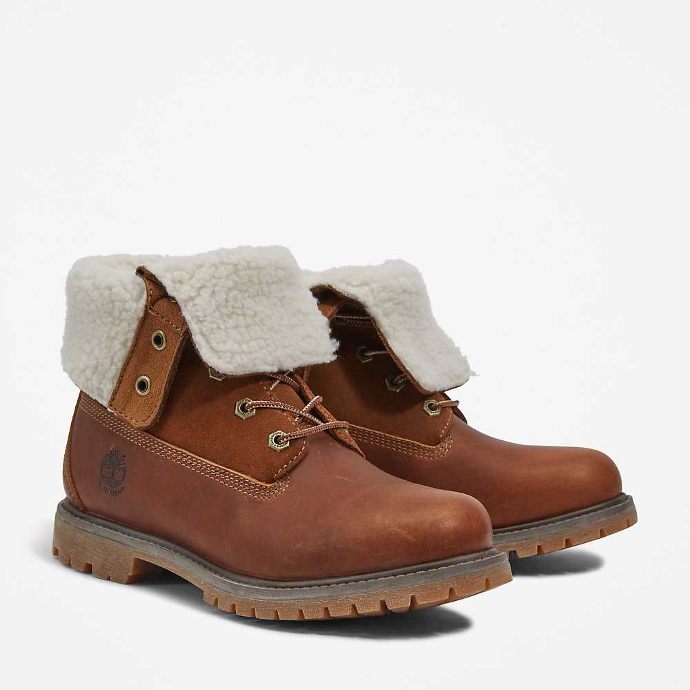 Brown Women's Timberland Authentic Winter Boots | Israel-7635104