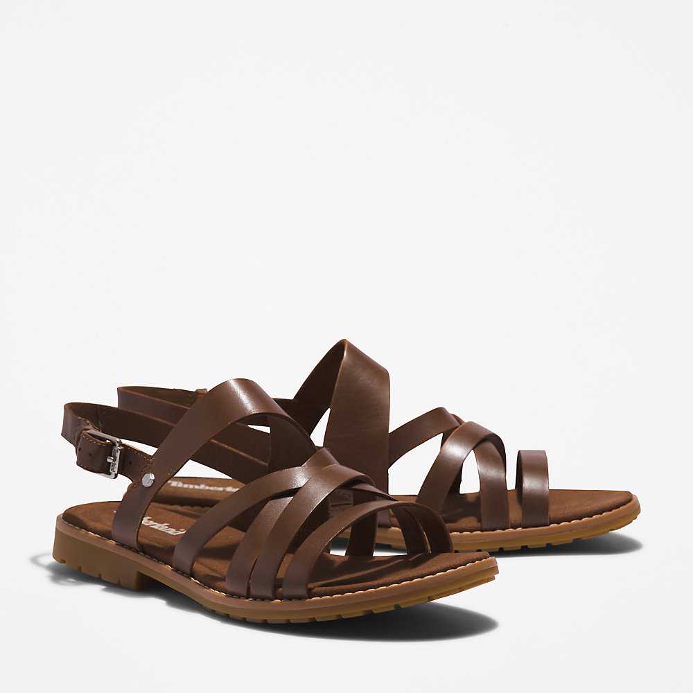 Brown Women's Timberland Chicago Sandals | Israel-8215349