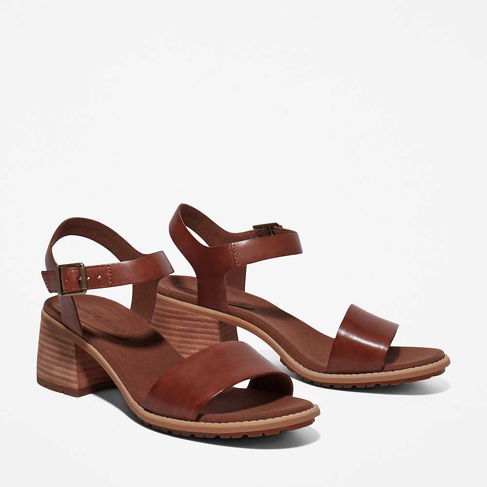 Brown Women's Timberland Laguna Shore Sandals | Israel-2846197