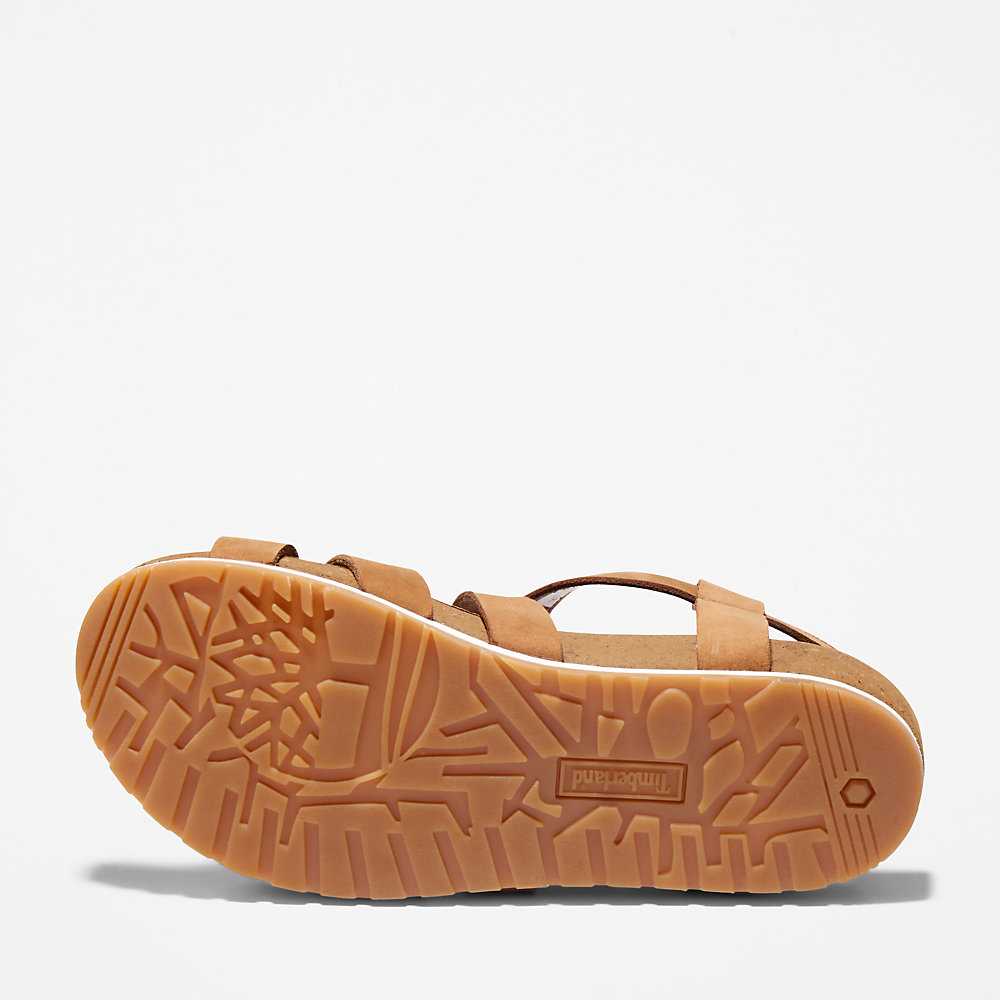 Brown Women's Timberland Malibu Waves Sandals | Israel-2918745