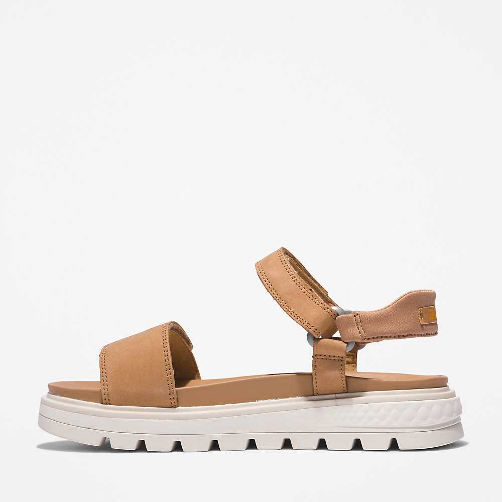 Brown Women's Timberland Ray City Sandals | Israel-9537402