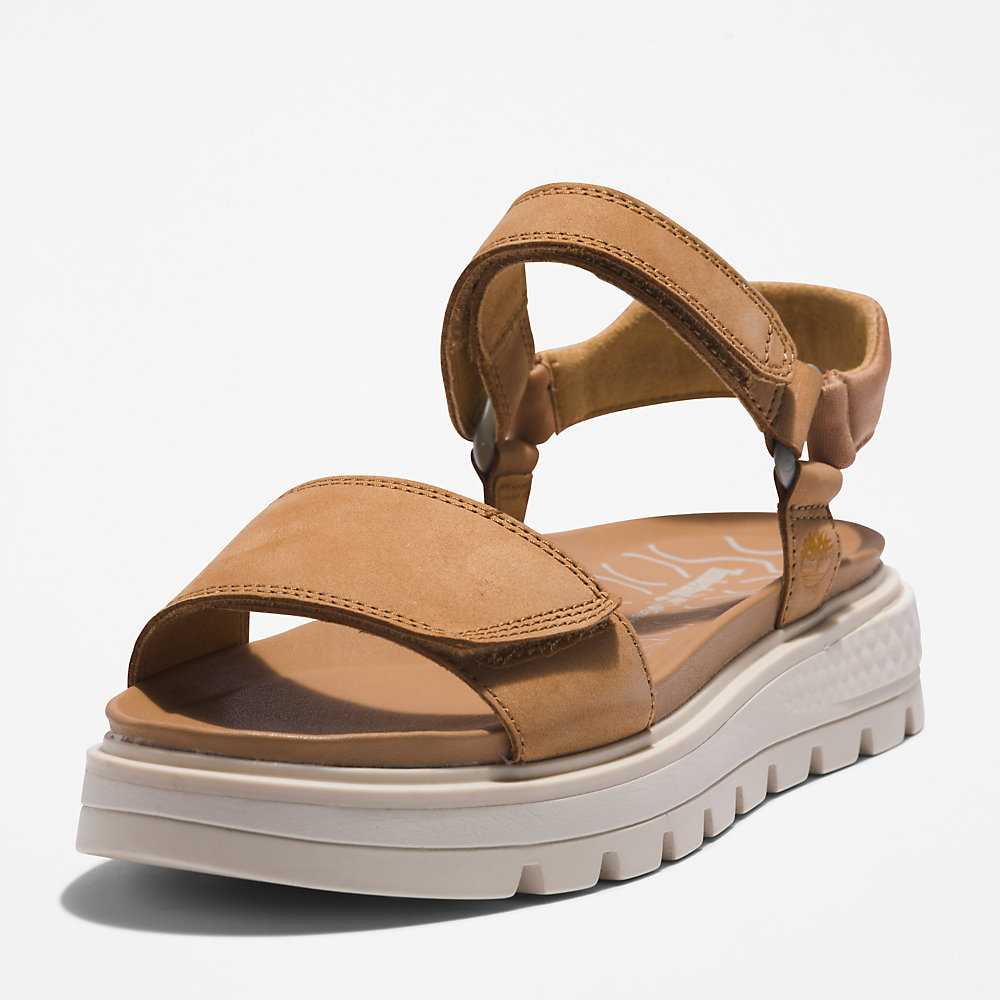 Brown Women's Timberland Ray City Sandals | Israel-9537402