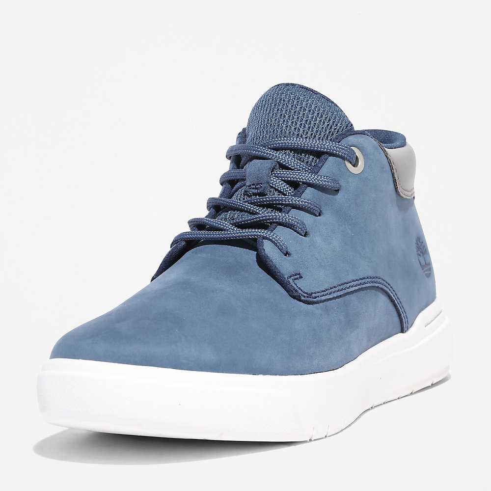 Dark Blue Kids' Timberland Seneca Bay Chukka Boots | Israel-4219596