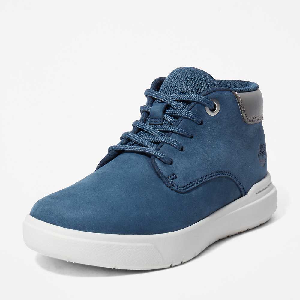 Dark Blue Kids' Timberland Seneca Bay Chukka Boots | Israel-4219597