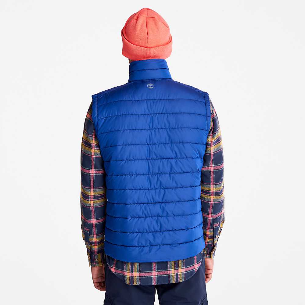 Dark Blue Men's Timberland Axis Peak Vest | Israel-3961547