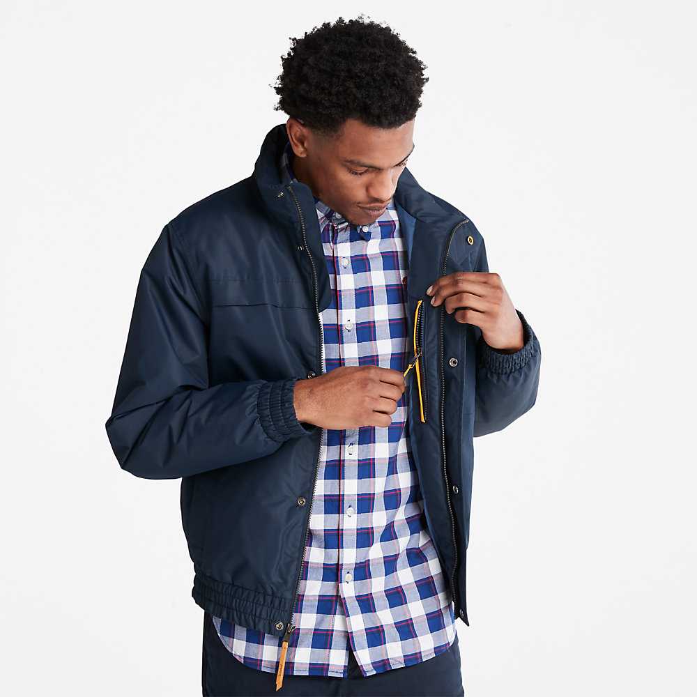 Dark Blue Men's Timberland Benton Water-Resistant Insulated Jackets | Israel-2089765