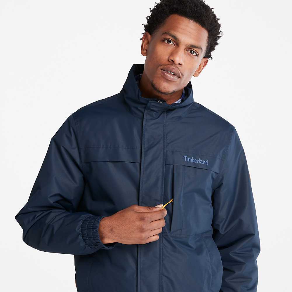 Dark Blue Men's Timberland Benton Water-Resistant Insulated Jackets | Israel-2089765