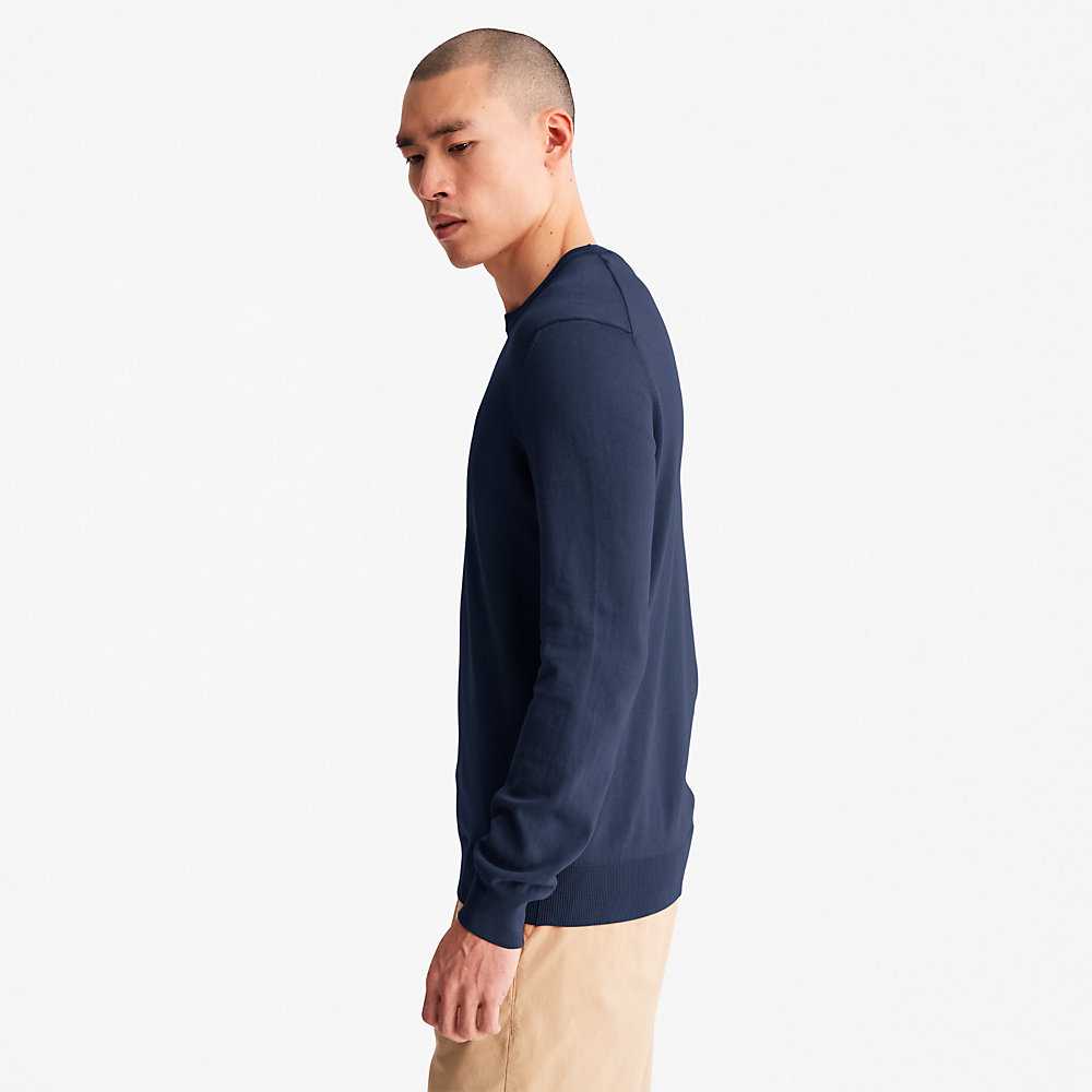 Dark Blue Men's Timberland Earthkeepers Sweatshirt | Israel-0986574