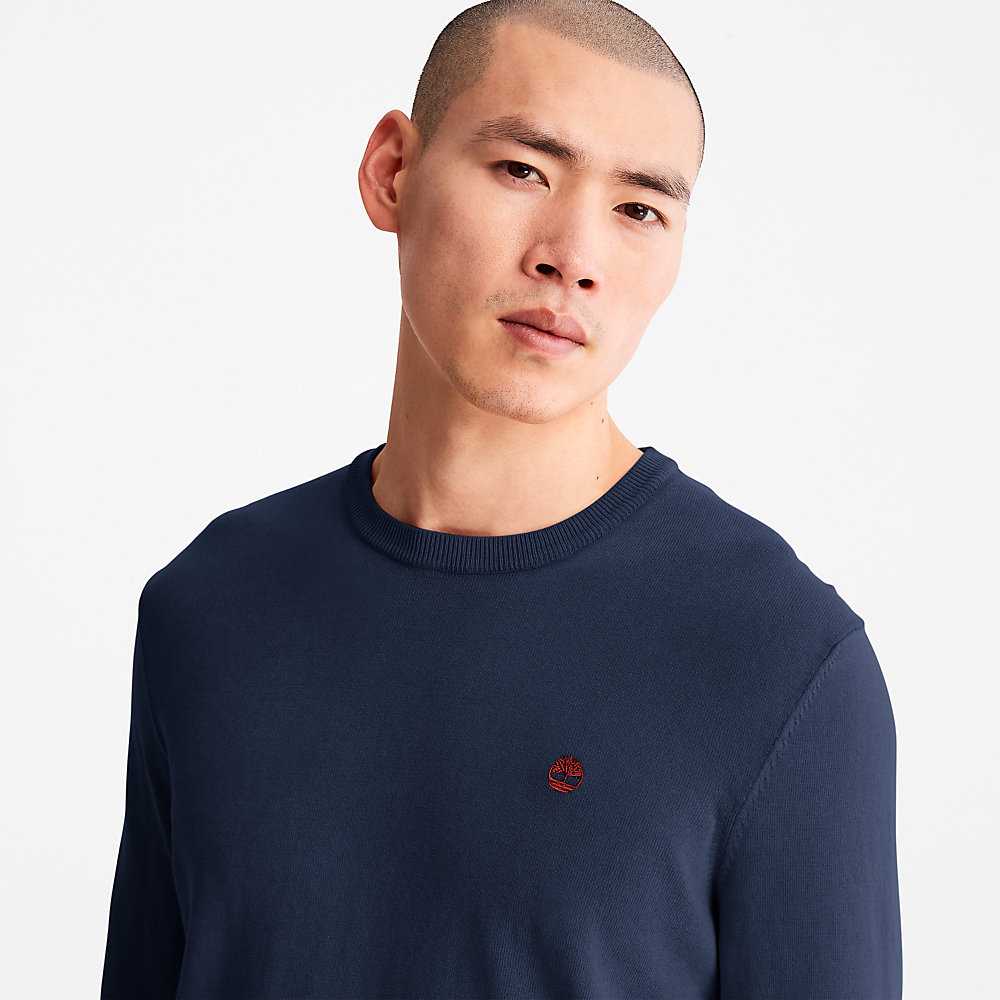 Dark Blue Men's Timberland Earthkeepers Sweatshirt | Israel-0986574