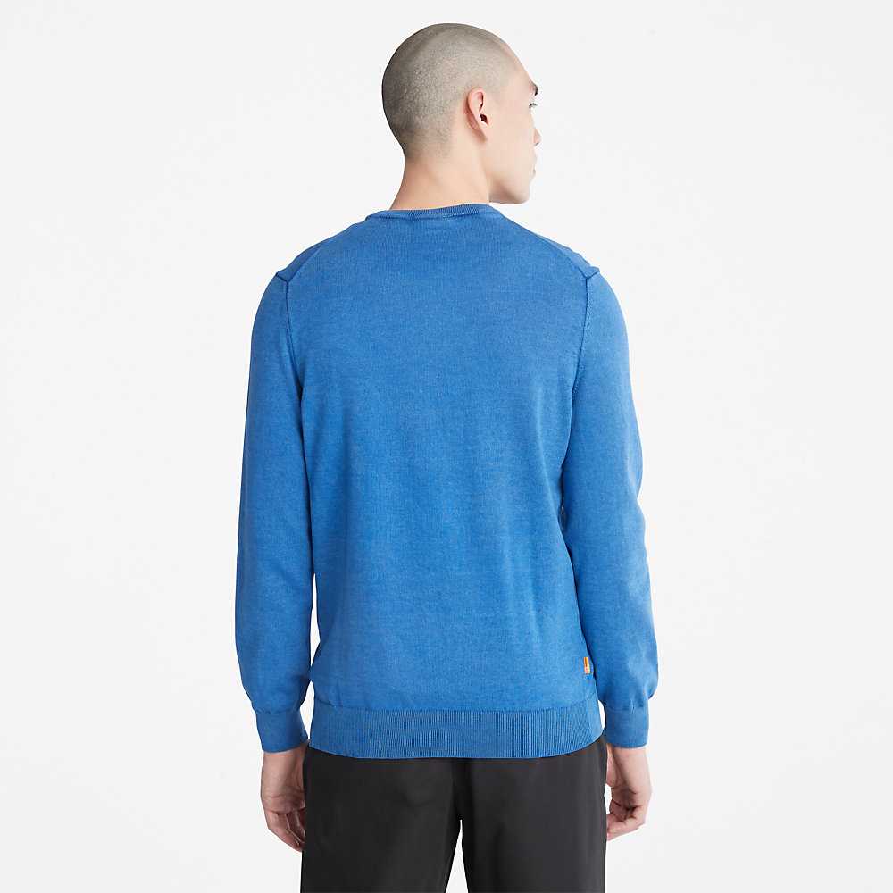 Dark Blue Men's Timberland Earthkeepers Sweatshirt | Israel-2679154