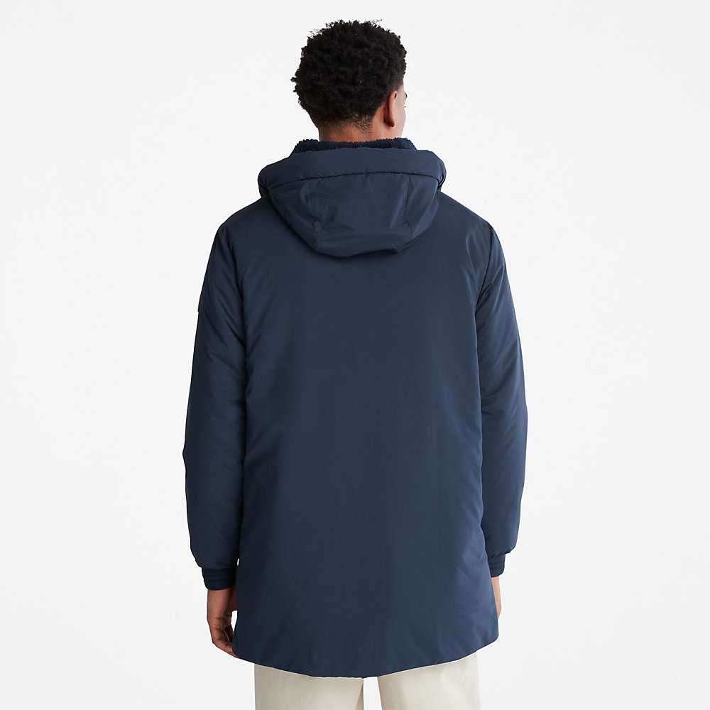 Dark Blue Men's Timberland Insulated Parka Jackets | Israel-8239045